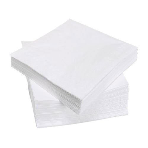 IKEA FANTASTISK Papierservietten in weiß; (40cm x 40cm); dreilagig; 100 Stück