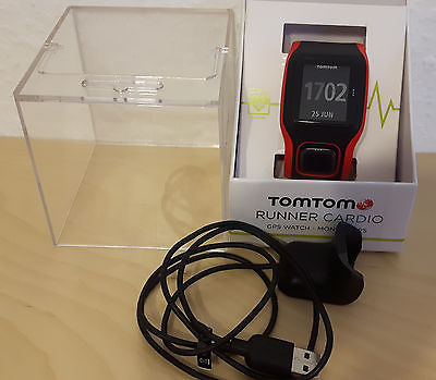 TomTom Runner Cardio GPS Laufuhr, rot/schwarz Sportuhr