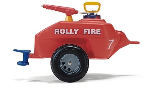 Rolly Toys 122967 Anhänger Tanker Vacumax Fire, befüllbar, inklusive Pumpe mit Spritze und Auslaufhahn (max. Befüllung 15L, Gewicht Leer 2,7 kg, Farbe Rot)