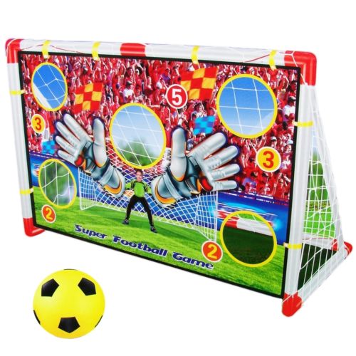 2in1 Fussballtor mit Torwand Fußball Netz Spielzeug Fussball Tor Soccer Goal 