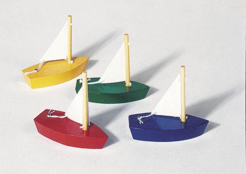 Mini-Segelboote 4er Set