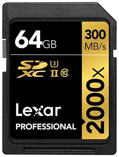 Lexar Professional 64GB 2000x Speed SDXC UHS-II Speicherkarte mit Kartenlesegerät