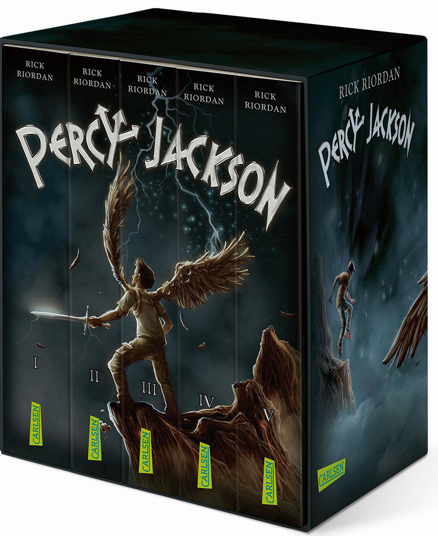 Percy Jackson Taschenbuch Alle 5 Bände im Schuber + BONUS