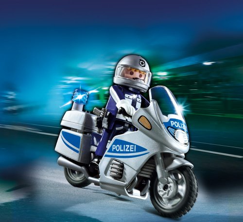 PLAYMOBIL 5185 - Polizeimotorrad mit Blinklicht