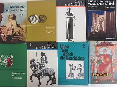 50 Bücher Geschichte Geschichtsschulbücher alte Schulbücher 