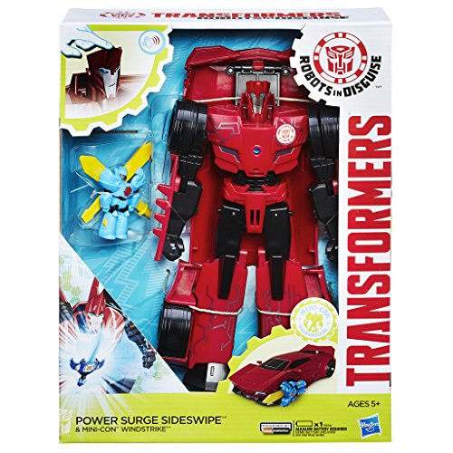 Hasbro Transformers B7068ES0 - Robots In Disguis Power Heroes Klasse - Sideswipe und Windstrike, Actionfigur