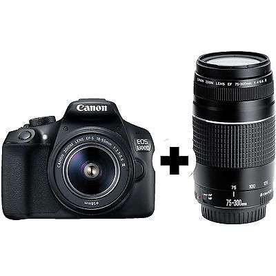 CANON EOS 1300D Kit DFIN III Spiegelreflexkamera 18 Megapixel mit Objektiv 18-55