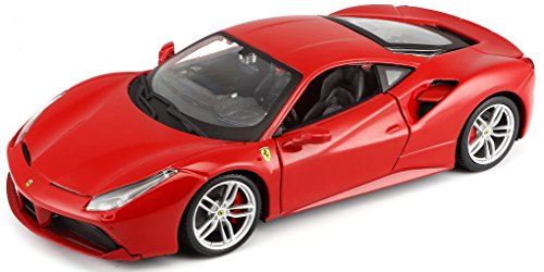 Bburago 15626013 - 1:24 Ferrari Race und Play 488 GTB Fahrzeug