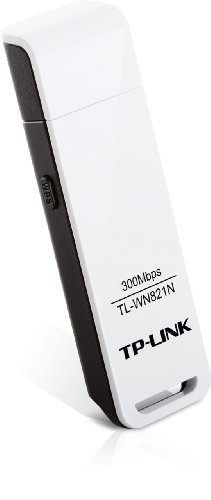 TP-Link TL-WN821N WLAN USB Adapter (bis zu 300 Mbit/s, WPS,unterstützt Windows 2000, XP, Vista und 7, kompatibel mit Raspberry Pi) weiß [Amazon frustfreie Verpackung], Version 4.2