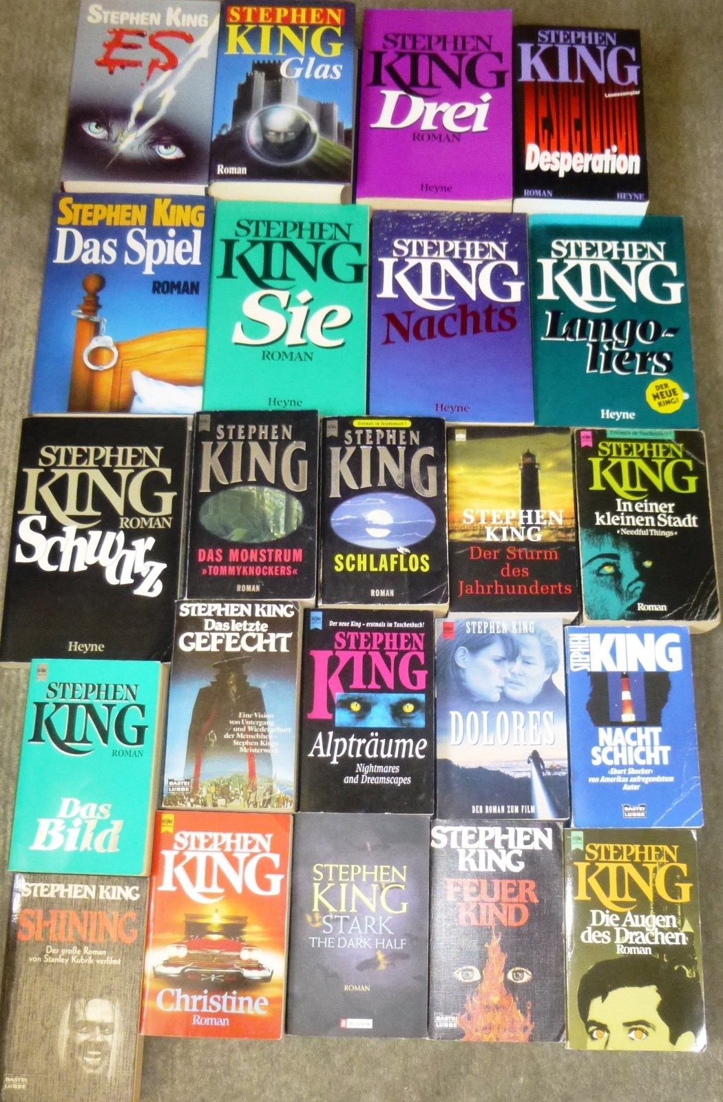 Stephen King / Richard Bachman , 48 Bücher, div. Verlage, HC und TB