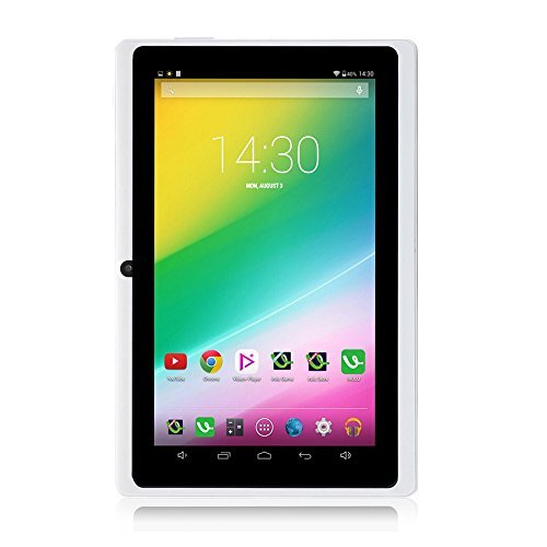 iRULU eXpro X1 7 Zoll Google Android Tablet PC,1024x600 Auflösung,8GB Nand Flash,WiFi,Spiele,Dual Kameras (512MB/16GB, White)