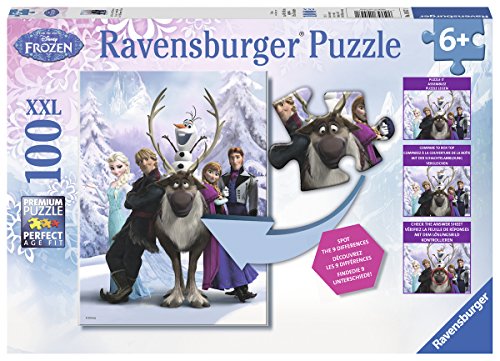 Ravensburger 10557 The Frozen Difference, 100 Teile Puzzle inklusive Suchspiel