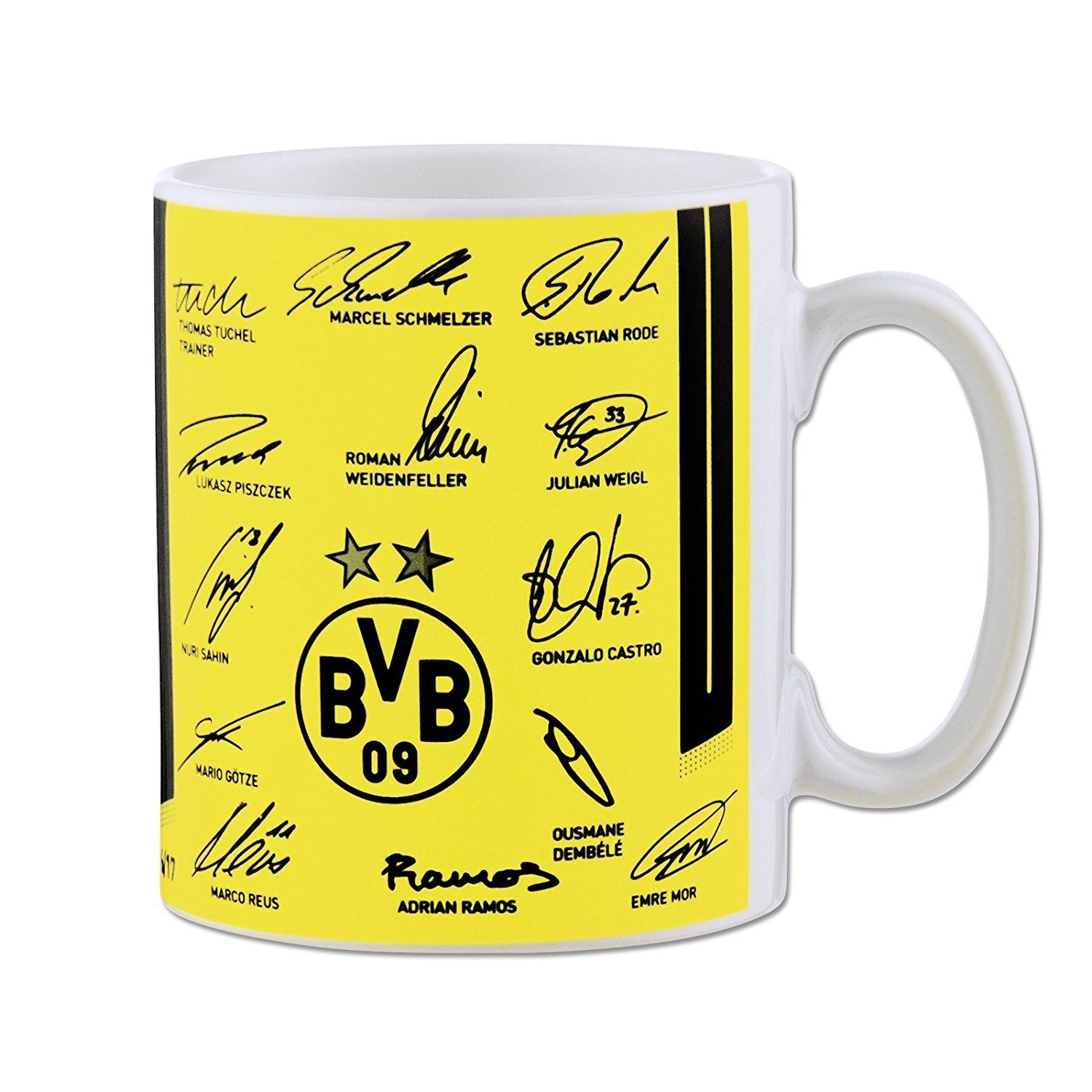BVB Borussia Dortmund Unterschriften Tasse 