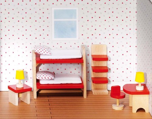 Goki 51719 - Puppenmöbel Kinderzimmer