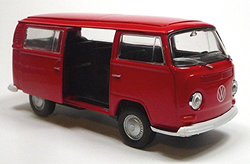 VW-Bus T2 Bulli (1972) 1:37 in rot (officially licensed) mit Schiebetür