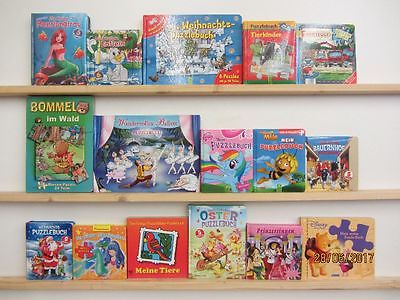 16 Bücher Kinderbücher Puzzlebücher Kleinkinderbücher Kindergartenbücher