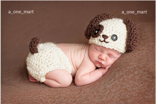 Fotoshooting Neugeborene Baby Sets Poppy Strick Kostüm Gestrickt Mütze Hose