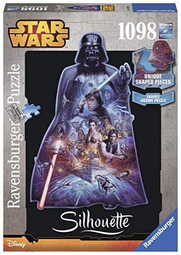 Ravensburger Puzzle 16158 Star Wars, Darth Vader, 1098 Silhouette