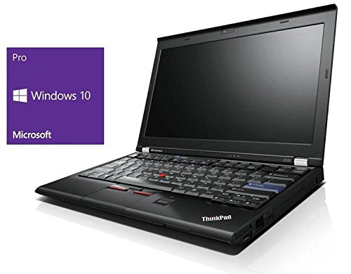 Lenovo ThinkPad X220 Notebook | 12.5 Zoll Display | Intel Core i5-2540M @ 2,6 GHz | 4GB DDR3 RAM | 320GB HDD | Windows 10 Pro voristalliert (Zertifiziert und Generalüberholt)
