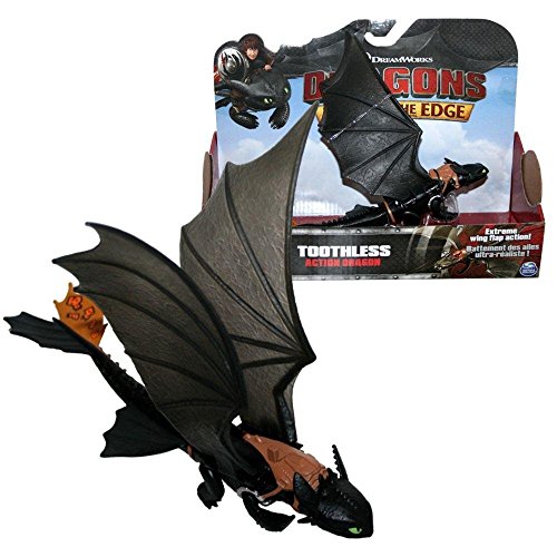 Dragons - Action Spiel Set - Drachen Ohnezahn Night mit beweglichen Flügeln