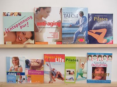 32 Bücher Wellness Fitness Massage anti aging Tai Chi Pilates  Entspannung