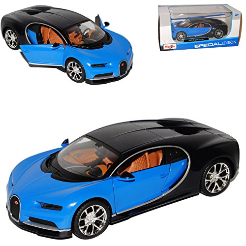 Bugatti Chiron Coupe Blau Ab 2016 1/24 Maisto Modell Auto