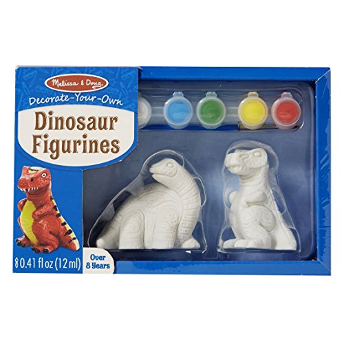 Melissa & Doug - 18868 - Zum Selbstdekorieren: Dinosaurier-Figürchen