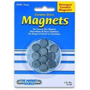 10 Keramik Magnete rund 12 mm