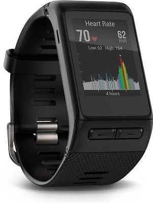 Garmin vivoactive HR GPS Uhr - Schwarz Herzfrequenzmessung am Handgelenk