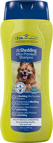 FURminator deShedding Ultra Premium-Shampoo für Hunde und Katzen (Anti-Haar Shampoo für gesundes Hundefell), 490 ml Flasche