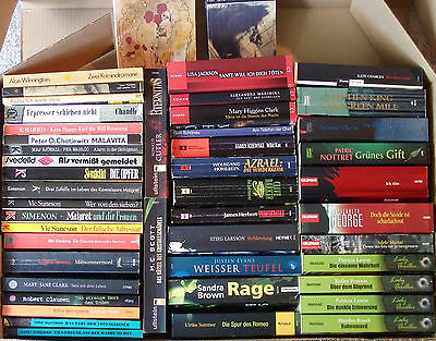 47x Krimis / Thriller Bücherkiste ca. 14,8 kg nur Taschenbücher