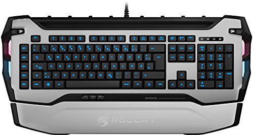 Roccat Skeltr Smart Communication RGB Gaming Tastatur (DE Layout, Bluetooth für Mobilgeräte, Docking-Slot) weiß
