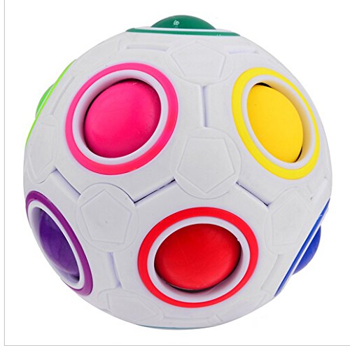 EVST Sphärische Würfel Magie Regenbogen Ball 3D Puzzle Fußball Magic Speed Cube Kinder Pädagogische Spielzeug für intelligente Kinder