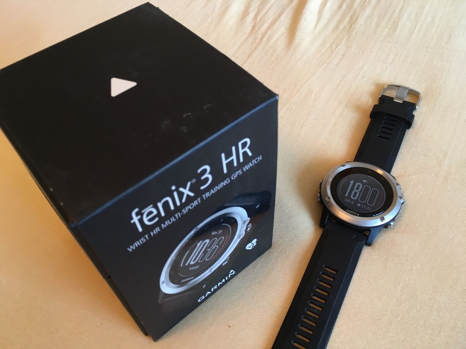 Garmin fenix 3 HR Silver GPS-Multi Sportuhr mit Herzfrequenzmessung   Garantie!!