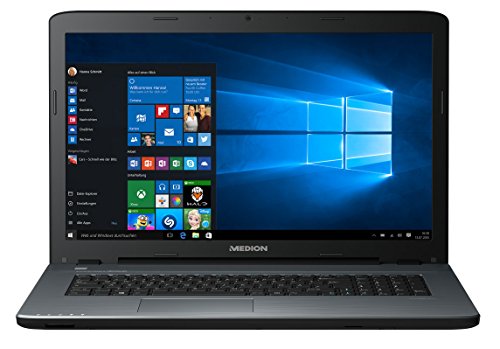 MEDION AKOYA P7645 43,9 cm (17,3 Zoll Full HD) Notebook (Intel Core i5-7200U, 8 GB RAM, 1 TB HDD, 256 GB SSD, NVIDIA GeForce 940 MX, Windows 10) schwarz
