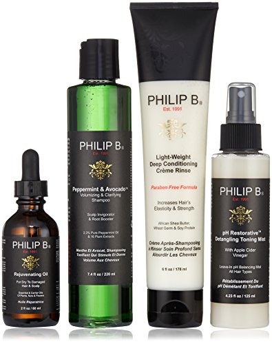 Philip B Four Step Hair + Scalp Treatment Kit Paraben Free