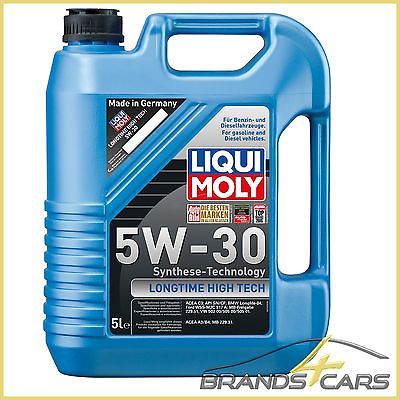 5 L LITER LIQUI MOLY LONGTIME HIGH TECH 5W-30 MOTOR-ÖL MOTOREN-ÖL