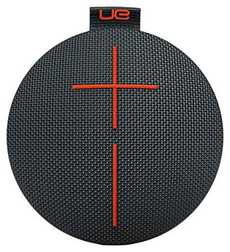 Ultimate Ears Roll 2 Bluetooth Lautsprecher (Tragbar mit Floatie, Wasserdicht und Stoßfest) Schwarz, Orange