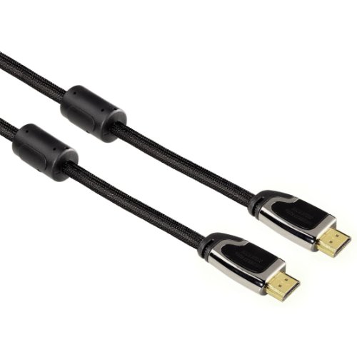 Hama High Speed HDMI Kabel, 4K Ultra HD, 3D tauglich (Ethernet, ACR, vergoldete Kontakte, z. B. für Blu-ray-Player, SAT-Receiver, Apple TV 4, 3,0 m) schwarz