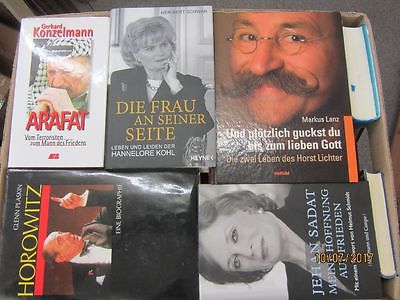 34 Bücher Biografie Biographie Memoiren Autobiografie Lebenserinnerung Paket 2