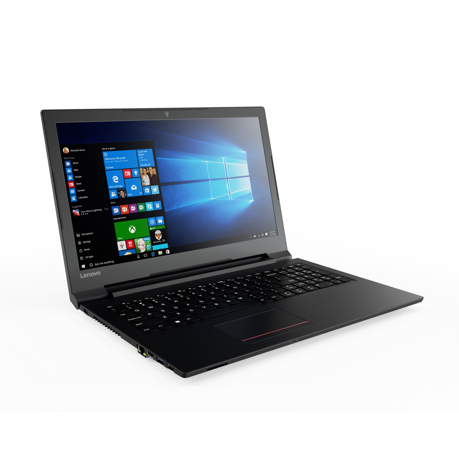 Lenovo Notebook 15,6 Zoll - Intel Quad Core 4x 2,50 GHz - 128 GB SSD  Windows 10