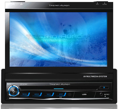 Autoradio mit GPS Navigation Bluetooth Touchscreen DAB+ DVD/CD USB SD RDS 1DIN 7