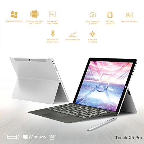 Surface Desktop 2in1 Laptop Tablets PCs - Intel Atom Kaby Lake Core M3-7Y30 Dual Core 8GB 256GB Tablet PC mit abnehmbarem Keyboard Touchscreen Typ C Port und 8GB RAM 256GB SSD