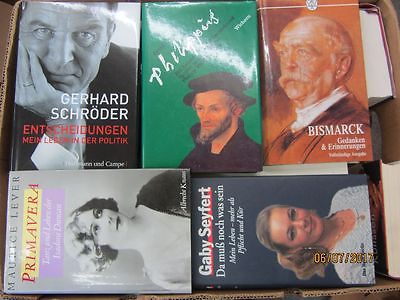 33 Bücher Biografie Biographie Memoiren Autobiografie Lebenserinnerung Paket 1