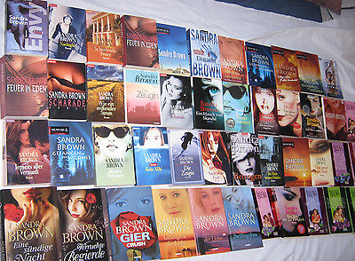 45x Sandra Brown große Bücher Sammlung Bücherpaket Bestseller Thriller Romane 