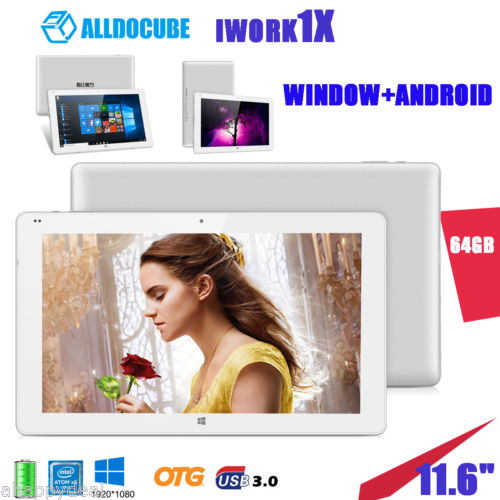 4GB+64GB Alldocube iwork1X Win10+Android 5.1 Tablet PC 8500mAh 11.6