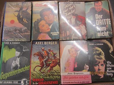 47 Bücher Romane alte Leihbücher Krimi Western Liebesromane Spionageromane u.a.