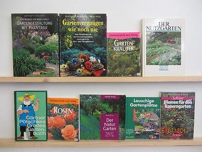 41 Bücher Garten gärtnern Gartengestaltung Gartenpflege Gartenkunst