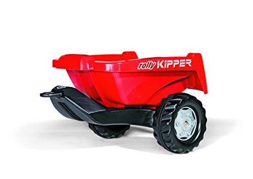 Rolly Toys 128815 Anhänger Kipper 2, Einachsenhänger mit Kippfunktion (Alter 2,5 – 10 Jahre; Farbe: Rot)