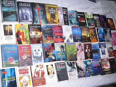 Bücherpaket Bücher Sammlung 46x Krimi Krimis Bestseller Romane Perry Clark Link